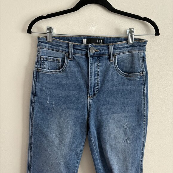 Kut From The Kloth Women 2 Connie Ab Fab High Waist Frayed Crop Skinny Jeans - Picture 6 of 12